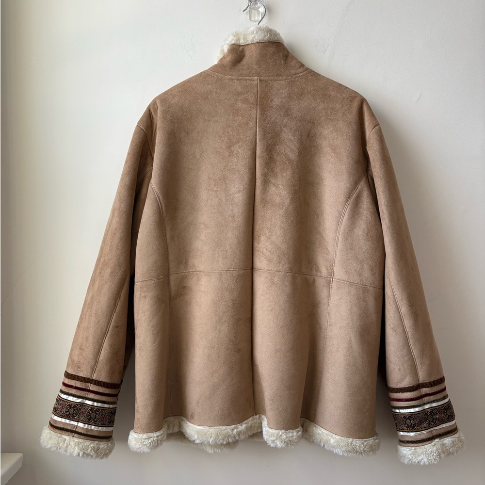 Y2K Faux Suede Shearling Jacket - Picture 12 of 13